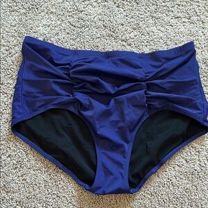 NWOT Torrid Blue Ruched Bikini Bottoms